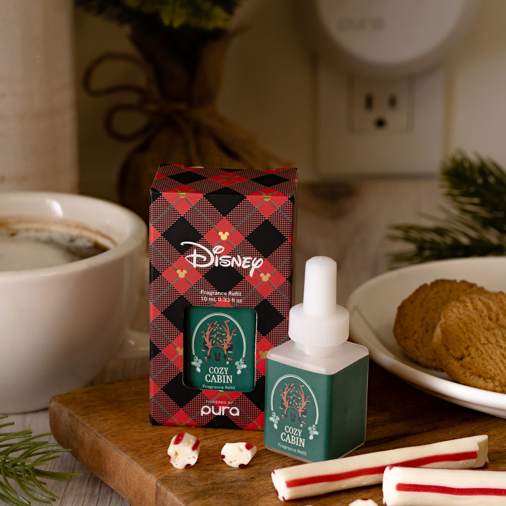 Mickey Christmas Cozy Cabin Home Fragrance Diffuser Oil Powered by Pura